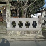 みやま市高田町にて神社玉垣の修復工事